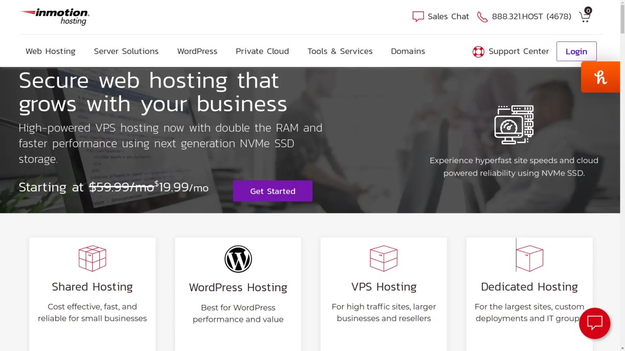 استضافة إن موشن هوستنج InMotion Hosting